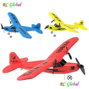 Electric/RC Aircraft Bästa elektriska flygplan Remote Control Planes RTF Kit EPP Foam 2.4G Controller 150 meter Flying Distance Global DHYI9