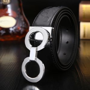 Big Buckle Designer Belt Men Mulheres Cintos unissex Curure Black Brown Reversível Colo