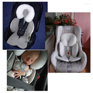 Stroller Parts Waterproof Baby Cushion Mats Car Seat Accessories Head Support Belt Shoulder-sided Protective Cover Neck Protection Pad