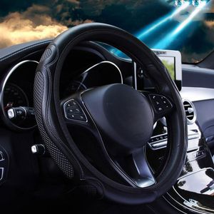 Steering Wheel Covers Car Cover Skidproof Universal Auto Anti-Slip Embossing Leather Car-styling Accessories