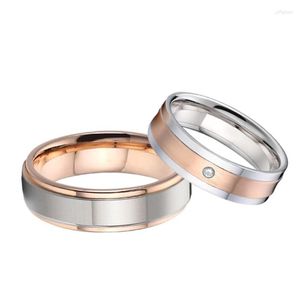 Wedding Rings Romantic Lover's Gift His And Hers Matching Alliance Marriage For Couple High Quality Stainless Steel Finger Ring