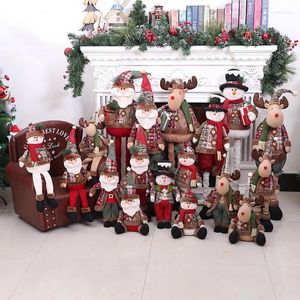 Weihnachtsdekorationen, Retro, kleine Schneeflocke, kariert, einziehbare Puppe, El Bar, Club, Einkaufszentrum, Dekoration, Arrangement, Hauswaren