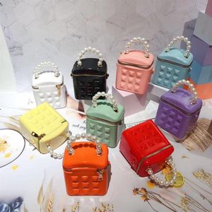 Summer Fashion Coin Purse Womens handbag Pink PVC mini bucket bag candy jelly wallet Orange Girl's Tote Key Case shoulder mes260I