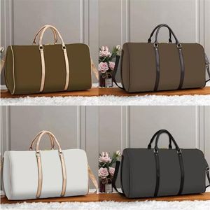 #41412 55 cm högkvalitativ axelmannen Empreinte Luxury Designer Travel Bagage Bag Crossbody Men Totes Pu Leather Duffel Handbag 216k