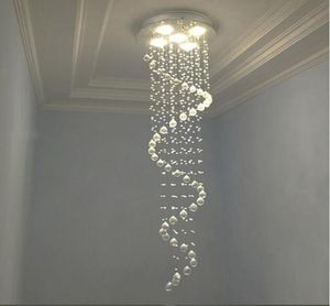Moderne K9 Crystal Single Spiral trap kroonluchter woonkamer kristallen hanglampen el restaurant decoratie verlichting fixtu9390294