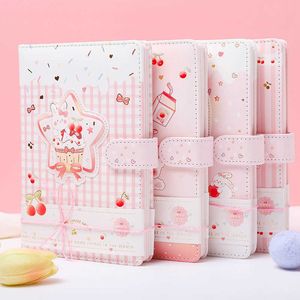 112 Pages Girl Diary Color Illustration Magnetic Button Cute Animal Notebook Student Planner Agenda Notepad Book