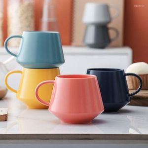 Muggar kaffe mugg keramik söt rosa tazas de cafe creativas tumbler cups par latte coffe tumblers espresso kort dryckware