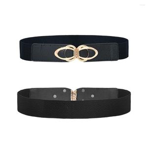 Belts Fashion Metal Square Buckle Waistband Vintage PU Leather All-match Ladies Dress Apparel Accessories