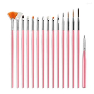 Zestawy do paznokci szczotka praktyczne narzędzia rysunku 3D efekt wzór manicure PENTABLE 15PCS/SET PUNKT Wiertło