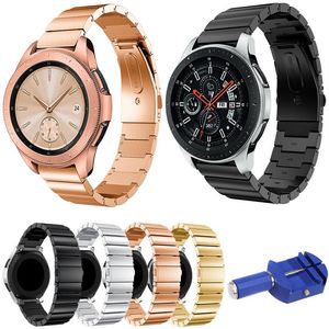 Assista bandas de aço inoxidável Band de 20 mm 22mm para Galaxy 42mm 46mm SM-R810 R800 RELUMENTO RAPAÇÃO METAL SPRAP com Tool208Y