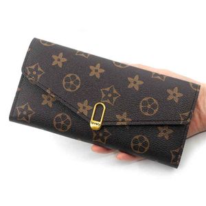 50 % Rabatt auf Designer-Taschen, lange Handtasche für Damen, modische dreifache Geldbörse, kleine frische Schnalle, personalisierte Multi-Card-Null-Wallet321U