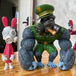 New spot game Tidy play D33 area orangutan officer and Mr. Rabbit hand-made tough guy muscle model peripheral toy ornaments 16-18CM