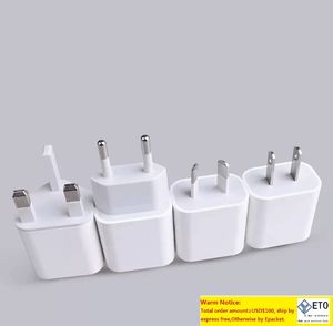 Carregadores de viagem USB duplos AU US EU UK Plug 2A Home AC Power Adapter 2 Ports Fast Quick Charging For iPhone Samsung HUAWEI Xiaomi LG HTC OPPO