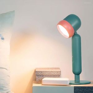 Bordslampor Dimbar Beröringskontroll LED-lampa USB Uppladdningsbart skrivbord Flexibelt Justerbart ögonskydd Studieläsning