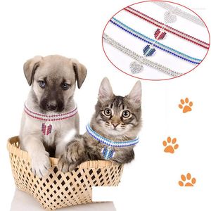 Hundebekleidung, glänzend, universell, für Katzen und Hunde, Kristall, verstellbar, herzförmig, Halsband, Ring, niedliche Sicherheitsschnalle, Haustierbedarf