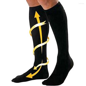 Calzini da uomo Calze a compressione Unsex Outdoor Traspirante Pressione Nylon Calza per vene varicose Sollievo dalle gambe Dolore per 29-31 cm