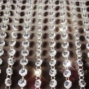 Chandelier Crystal 33ft Garland Hanging Safty Acrylic Glass Strand Bead Curtain Diamond Chains Party Tree Xms Ornament3062