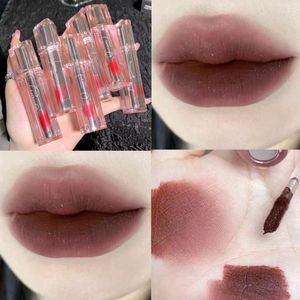 Lip Gloss Matte Texture Lipstick Non-stick Cup Glaze Waterproof And Sweatproof Portable Lips Make-up For Women Cosmetics