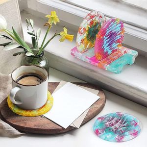 Masa Paspasları LY Dalga Pırlanta Desen Reçine Şablonları Kit Set Craft Malzemeleri DIY Epoksi Döküm