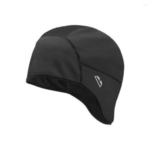 Cappellini da ciclismo Berretto termico antivento Fodera in velluto Inverno Moto Mountain Bike Guida Neve Sci Pattinaggio Cappello Donna Uomo