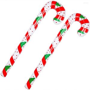 Christmas Decorations Creative Walking Stick Shape Balloon Decor Style Festive Touch PVC Festival For Party
