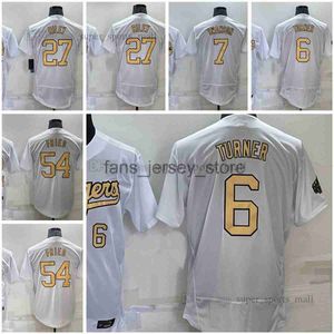 2023 All-Star Baseball Jerseys Austin 27 Riley 54 Max Fried 7 Dansby Swanson 6 Turner White Mens Size S--XXXL