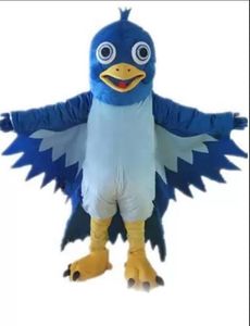 new blue big mouth bird mascot costume EVA plush adult size cartoon clothing The legend of Condor Hero animal bird Halloween mascot