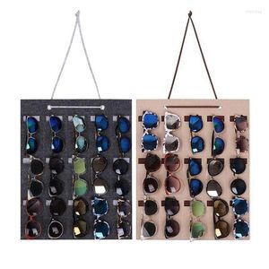 Storage Bags Premium Sunglass Display Wall Hanging Glasses Organizer Felt Eyeglasses Stand Holder Jewelry Hanger Container Pouch