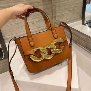 Large-capacity Handbagspremium Leather Women's Bag j w Anderson Original Anchor Thick Chain One Shoulder Tote Bagdesigner Bag198J