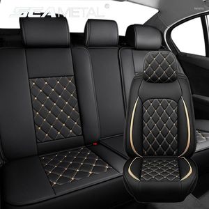 Siedziny samochodowe Covery 1 siedzenia PU skórzana pokrywka poduszka pełna zestaw Procctor Pad Universal for Sedan SUV Truck Accessori