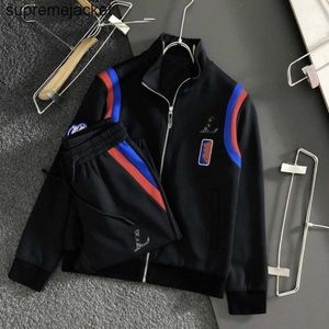Fashion brand sportswear suit High quality tracks Running mens track trendy track spring autumn loose coat young net red two-piece jogging s