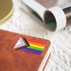 Present Wrap Heart/Square Shape Gay Pride Stickers för Bag Cup Decorative 500 Pieces