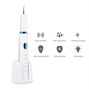 Wireless Charging Whitenings Grooming Tools for Teeth Scaling Ultrasonic Calculus Stains Tartar Remover 3 Working Modes with Light224T