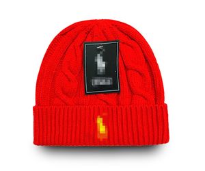 2023 Nowy luksusowy designerka Polo Beanie Unisex Autumn Winter Vailies Dzianinowy kapelusz dla mężczyzn i kobiet czapki