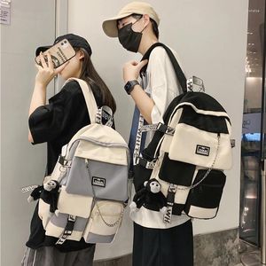 Backpack 2022 Korean Schoolbag Female Student Large Capacity Fashion Boy Computer Bag Femal School Laptop Bags