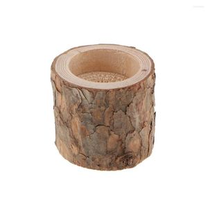 Candle Holders Wooden Holder Tea Light For Romantic Candlelight Wedding Party Decoration 10PCS Natural Tree Stump Leuchtturm Vintage XX