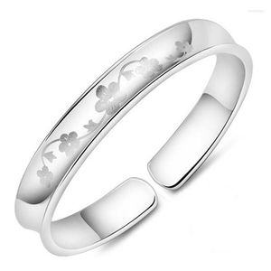 Bangle Silver 925 Biżuteria ślubna modne bransoletki szkic zimowe kwiaty wiśni dla uroczych kobiet fitness bohe moda styl