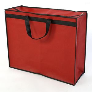 Aufbewahrungstaschen Dicke hochwertige tragbare Reisetasche für Hochzeitskleid Staubschutz Kleidung Kleidungsstück Tote Rot Weiß Drucken Logo