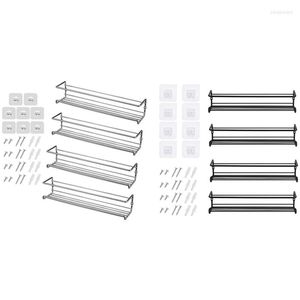 キッチンストレージスパイスジャーラックキャビネットオーガナイザーハンギングシェルフドアウォールマウント調味料ボトルホルダーの装飾