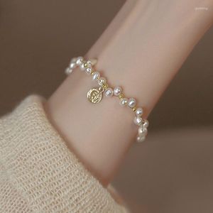 Link Bracelets Fancy Pearl Bracelet Gifts Exquisite Women's Men's Light Luxury Ins Niche Design Gentle