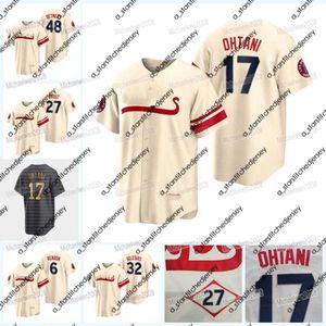 Maglie da baseball Shohei Ohtani 2022 All Star Jersey City Connect Mike Trout Mike Mayers Reid Detmers Anthony Rendon Jared Walsh Noah Syndergaard Raisel