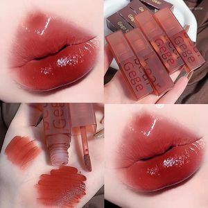 LIGLISS Velvet Mat Lipstick Liquid Waterproof Long Long Stick Women Dark Red Brown Tint Student Piękno kosmetyka