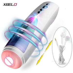 Sex toys massager Automatic Male Masturbator Telescopic Rotation Silicone Vagina Simulation Blowjob Adult Goods Machine for Men