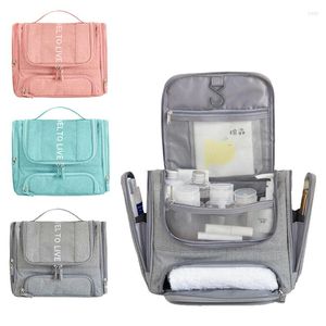 Cosmetic Bags Bag Women Fashion Travel Toiletry Makeup Dry Wet Separation Hanging Organizer Case Men Waterproof Storage Contain