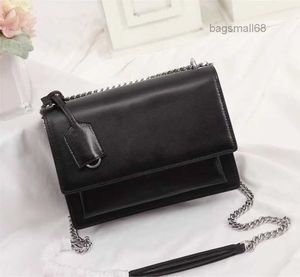 lüks tasarımcı flep çanta çanta gün batımı orijinal deri kadın omuz çantaları moda orta crossbody çanta çanta68