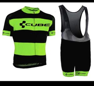 CUBE Pro Men Team Cycling Jersey Set MTB Short Sleeve Bicycle Clothing Bike shirt Bib Shorts suit maillot ciclismo Y210410151006680