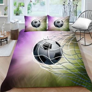 Bedding Sets Bed Linens 2/3pcs 3D Digital Soccer Printing Duvet Cover 1 Quilt 1/2 Pillowcases US/EU/AU Size