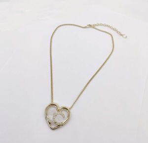 2023 Luxury quality Charm heart shape pendant necklace with diamond in 18k gold plated have box stamp PS7428A