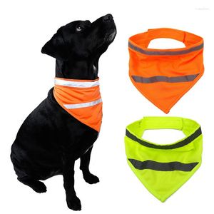 Hundkl￤der Reflective Bandana Neckchiefs Bib Safety Vest Outdoor Hunting Scarf Pet Accessoarer f￶r sm￥ medium stora hundar
