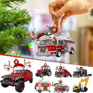 Christmas Decorations Wooden Ornaments Xmas Tree Pendant Elegant Year Gift Kids Toy Home Decoration